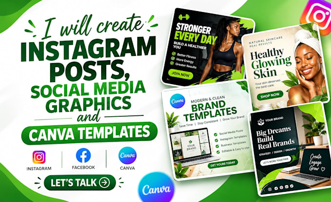 design instagram posts and canva templates