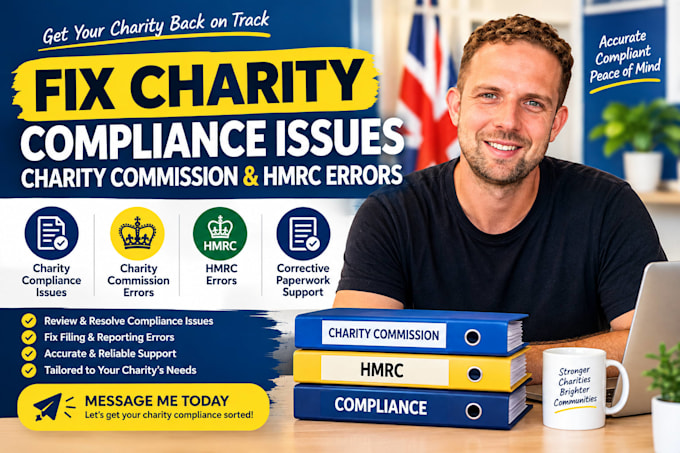 fix UK charity compliance issues, charity commission and hmrc errors