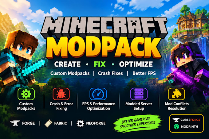 create fix and optimize your minecraft modpack