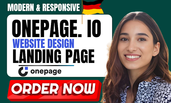 create professional onepage io website onepage io landing page as onepage expert