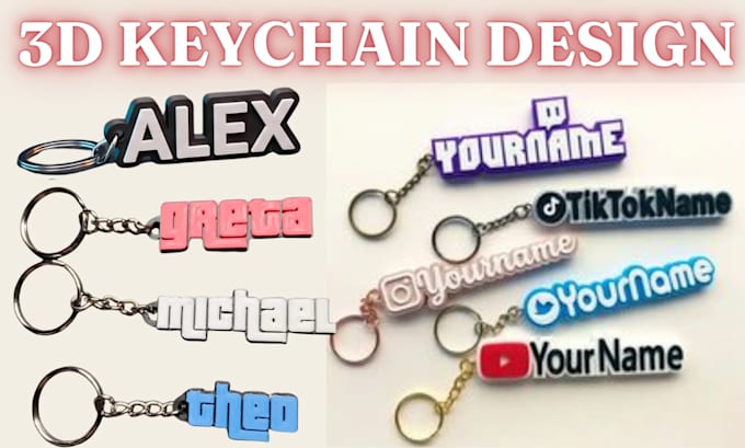 design custom 3d lightbox 3d printable keychain stl ready 3mf for 3d printing