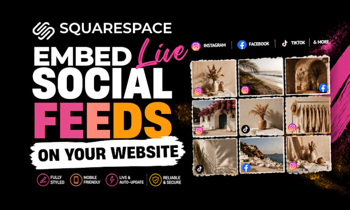 add and customize live social media feeds on your squarespace website