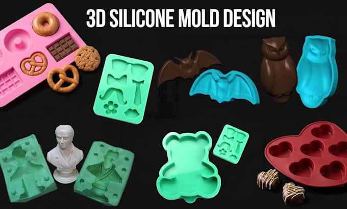 design custom silicone mold for resin casting and product manufacturing