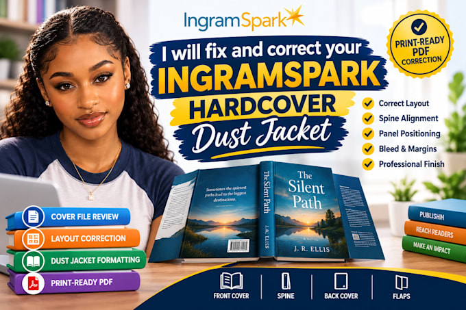 fix and correct your ingramspark hardcover dust jacket files