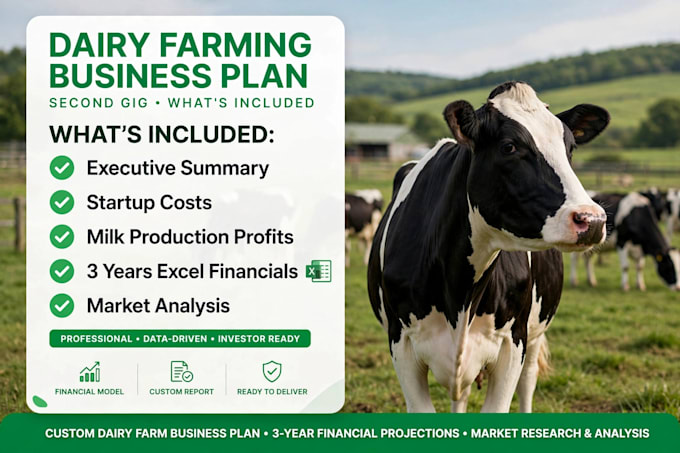 write a dairy farming business plan
