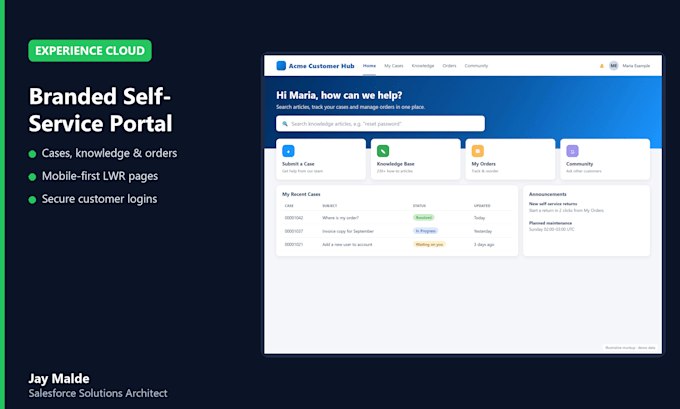 build your salesforce experience cloud portal or lwr community site