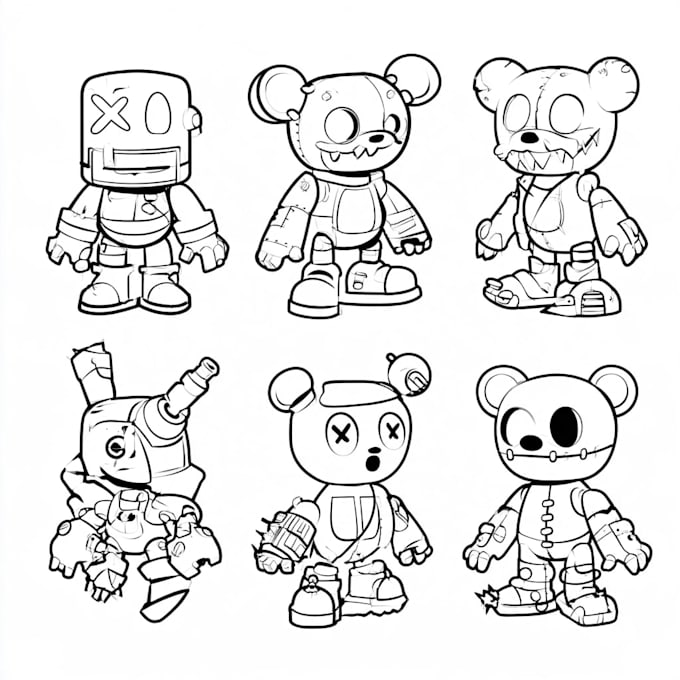 do technical drawing, line art, vector line art illustration