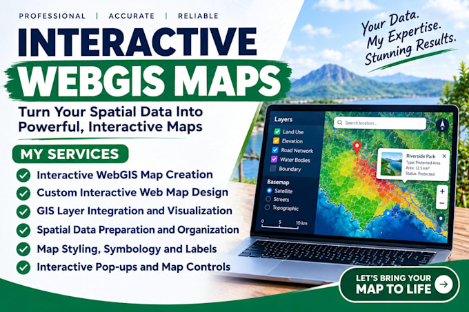 create interactive webgis maps and web maps