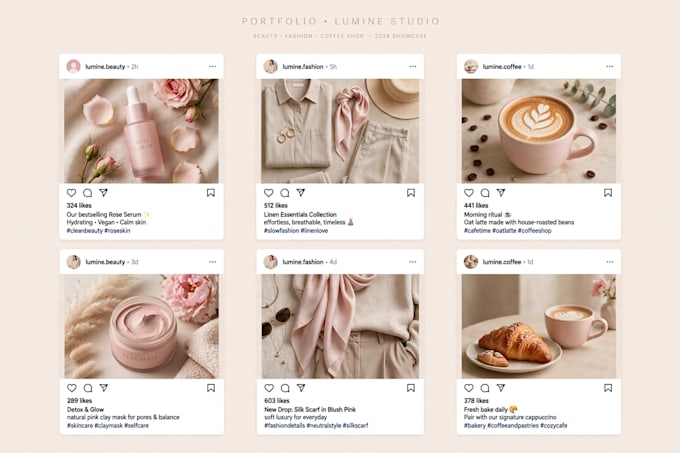 design aesthetic instagram posts for business