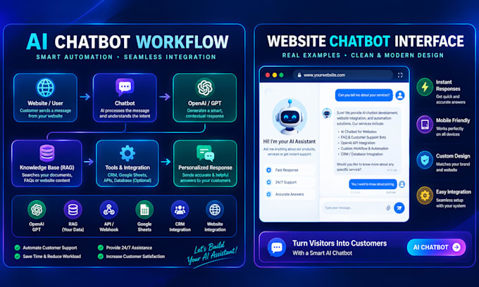 do n8n automation, ai automation, n8n ai agent or an ai chatbot for your website