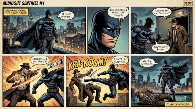 draw a comic book for you