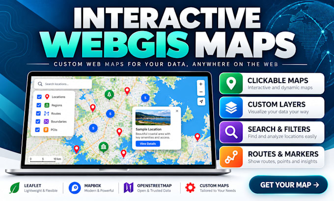 build interactive webgis maps with leaflet and mapbox