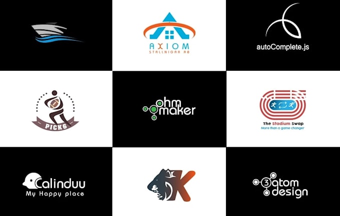 do custom minimalist wordmark, typography, lettermark, text logo design