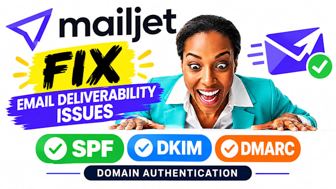 fix mailjet email deliverability issues spf dkim dmarc domain authentication