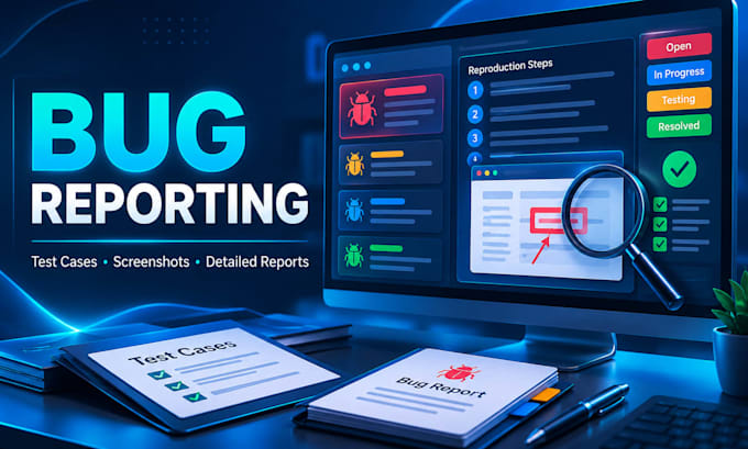 manually test your website or web app and report bugs