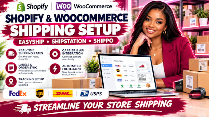 integrate easyship shipstation shippo shipping rates setup shopify woocommerce