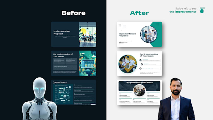 refine and redesign ai generated presentation