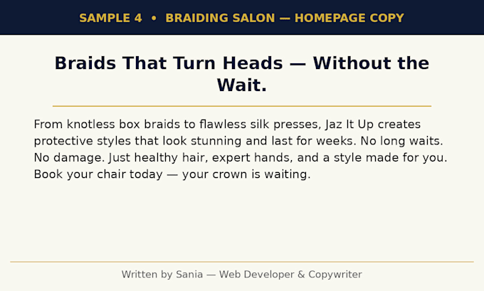 write website copy that turns visitors into customers