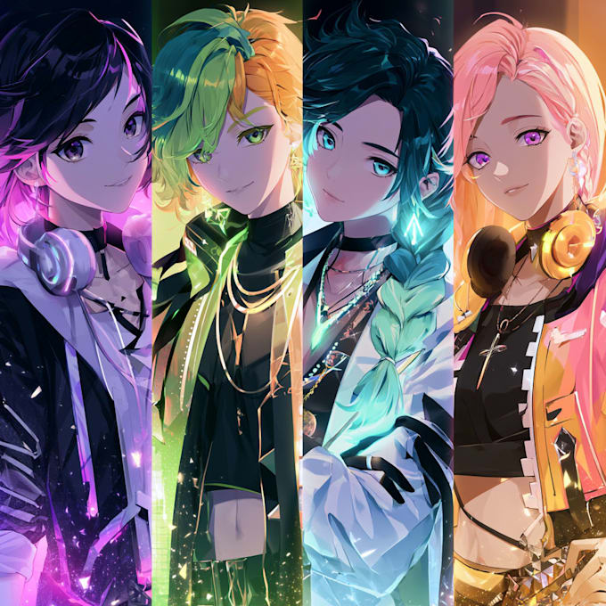 design anime characters with custom outfits