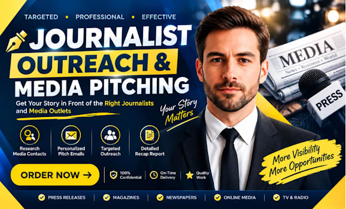 write press releases, journalist outreach, media pitching and PR coverage
