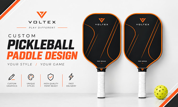 do customized pro pickleball paddle and brand logo design