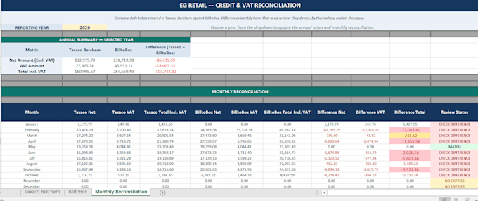 reconcile supplier statements in excel