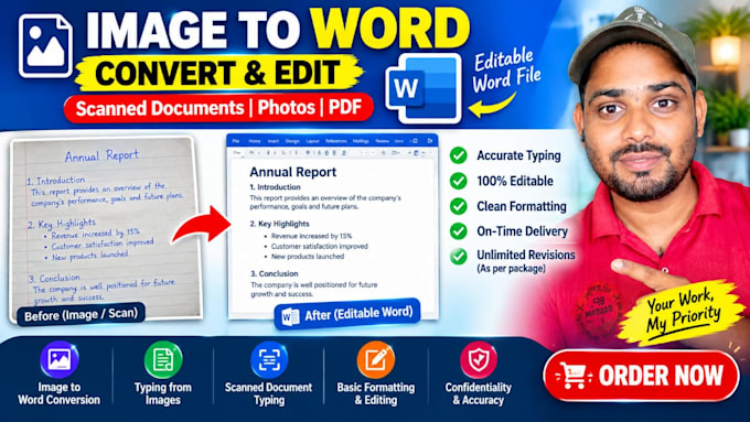 convert scanned images into editable word document