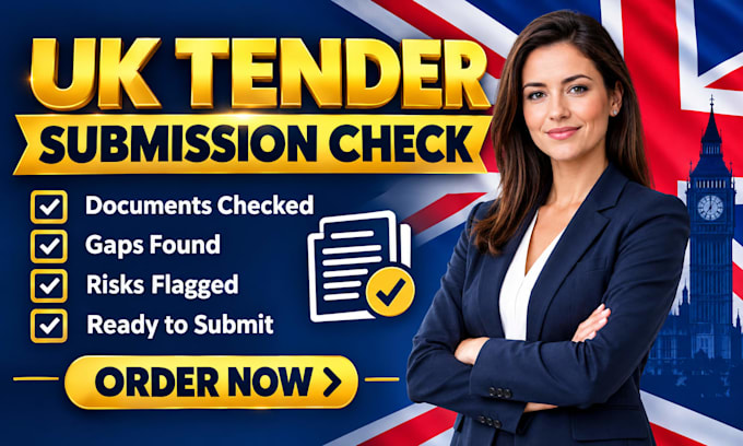 check UK tender submissions for document gap, requirements and compliance risks