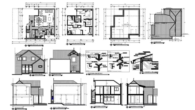 Planche Drawing Je réaliserai des dessins architecturaux autocad pour permis, plan 2d ...
