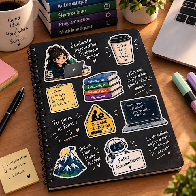 provide printable engineering student stickers pack PDF