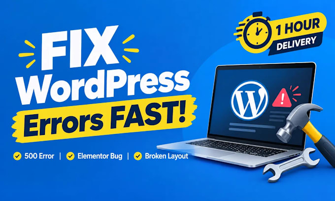 fix wordpress errors, elementor bugs, or edit website