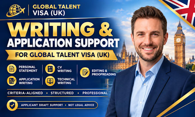 draft your supporting personal statement for UK global talent visa