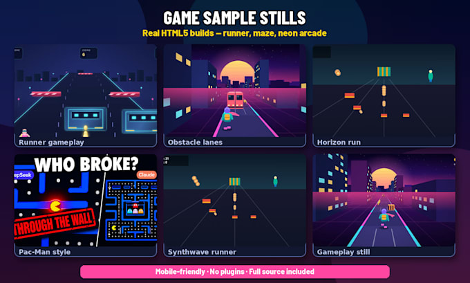 build a simple html5 browser game like snake, runner or tetris clone