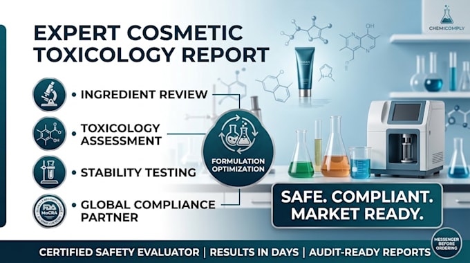 do cosmetic toxicology report, stability testing and ingredient review