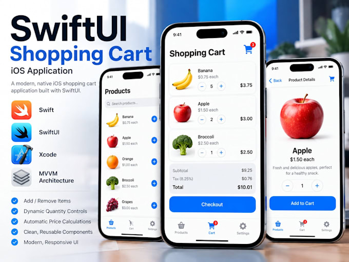 build a custom ios app or mvp using swift and swiftui