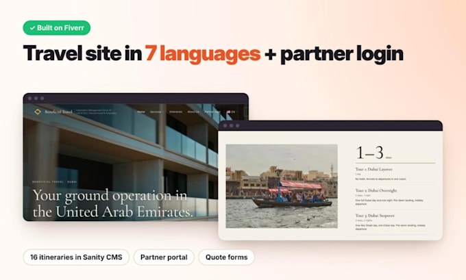 build a nextjs business website with a client portal and cms