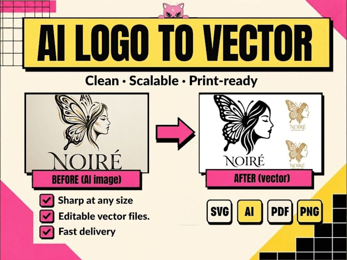 vectorize your ai logo to svg, ai and PDF