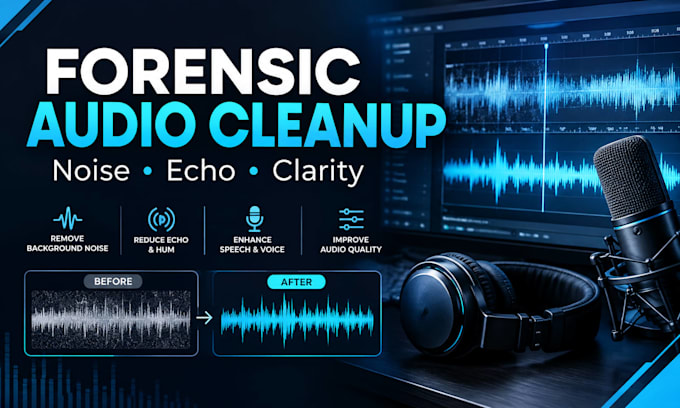 enhance and clean up forensic audio recordings