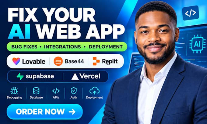 fix lovable ai base44 web app deploy replit ai lovable web app supabase vercel