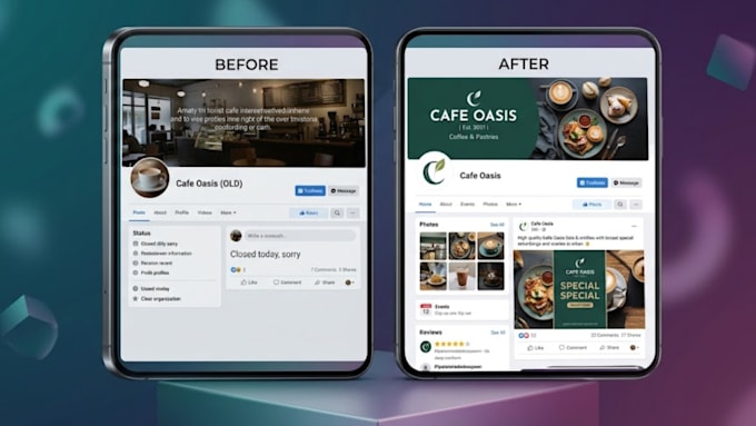 manage your facebook page and design engaging branded posts