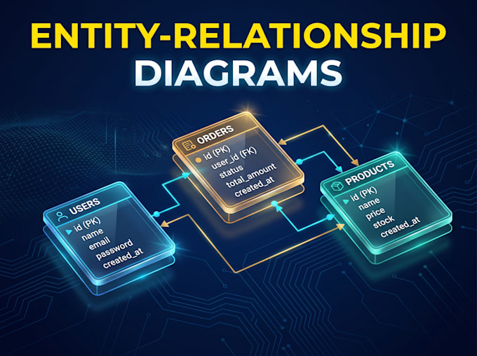 design sql databases, er diagrams and write queries