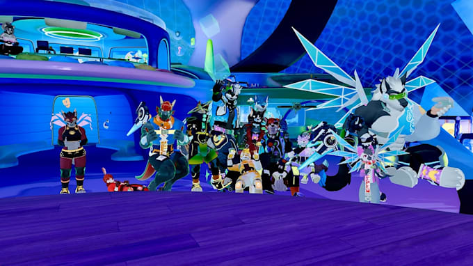 create vrchat avatar vrc furry avatar vrm model 3d vtuber l4d2 model warudo