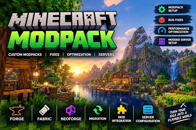 create fix optimize minecraft modpacks forge fabric convert minecraft developer