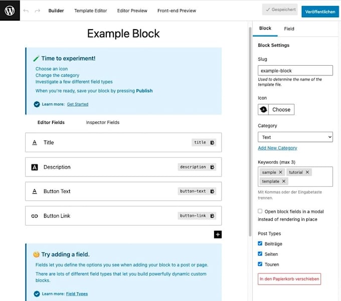 build custom gutenberg blocks, wordpress website using acf pro or generateblocks