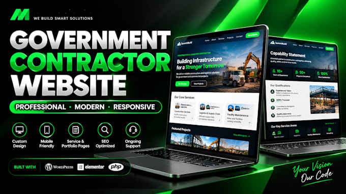 build a professional government contractor website