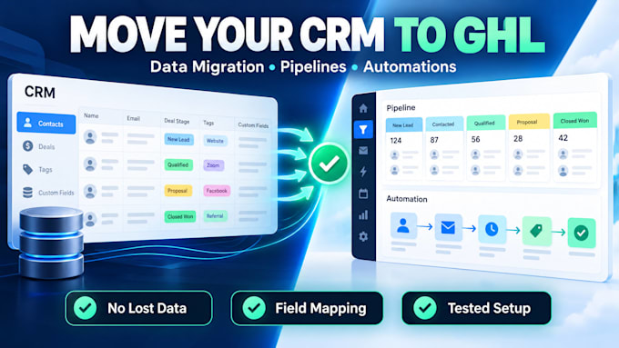 migrate your crm data from hubspot or activecampaign to gohighlevel