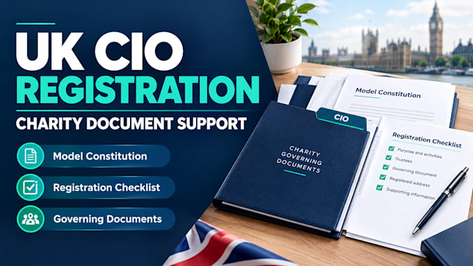prepare UK cio registration and charity governing documents