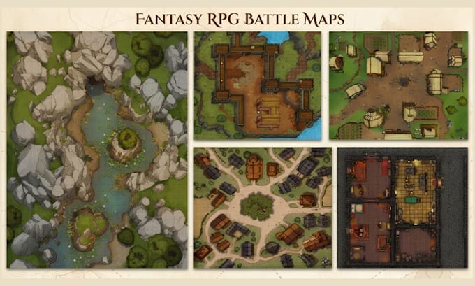 create fantasy battle map, ttrpg, vtt maps, dnd encounter maps