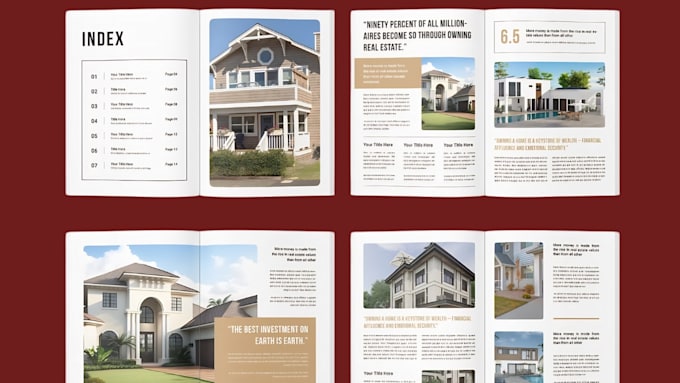 design real estate property materials, brochures and interactive booklets
