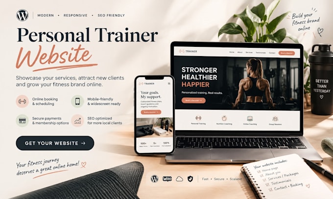 build a wordpress website for personal trainers and coaches